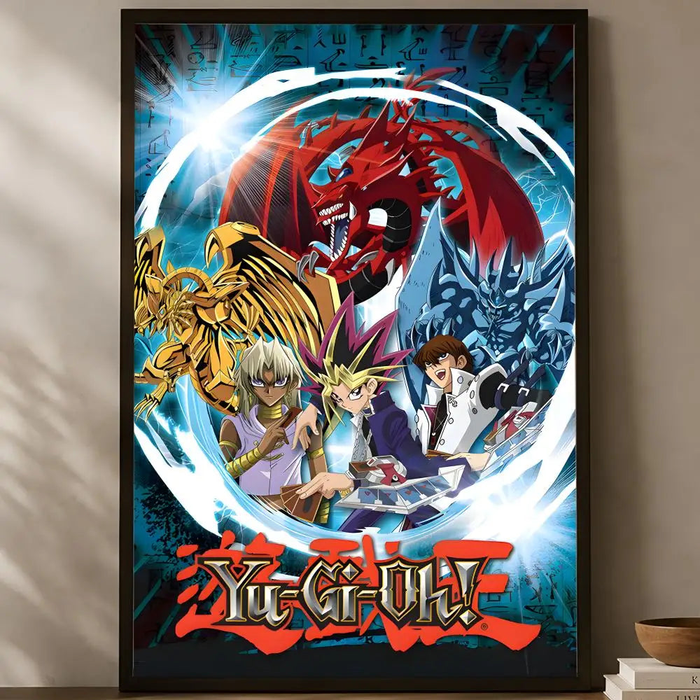 Yu-Gi-Oh Self-Stick HD PVC Wall Poster – Waterproof Home Decor Wall Art Poster Axl White06 60X90cmNoframe