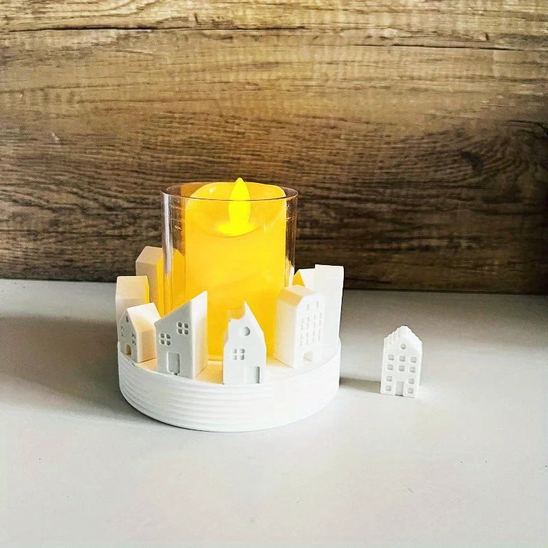 12-Hole 3D Nordic House Silicone Mold – Candle, Soap & Plaster Craft Silicone Mold Axl
