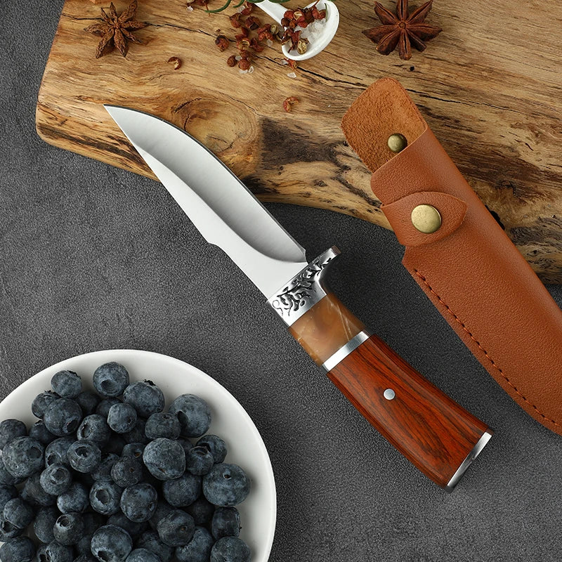 Portable Fixed Blade Stainless Steel Knife – Camping & Outdoor Fixed Blade Knife Axl
