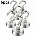 Heavy Duty Magnetic Wall Hooks – No Drill Kitchen & Bathroom Magnetic Wall Hooks Axl 6PCS