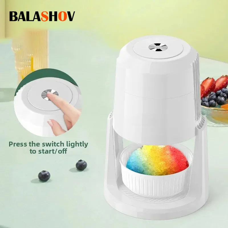 BALASHOV Electric Ice Shaver & Crusher – 130W Two-Speed Electric Ice Shaver Axl