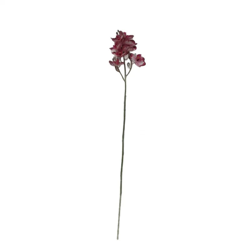 10-Pack Artificial Mini Orchid Stems – 8-Head Latex Phalaenopsis Artificial Flower Stems Axl