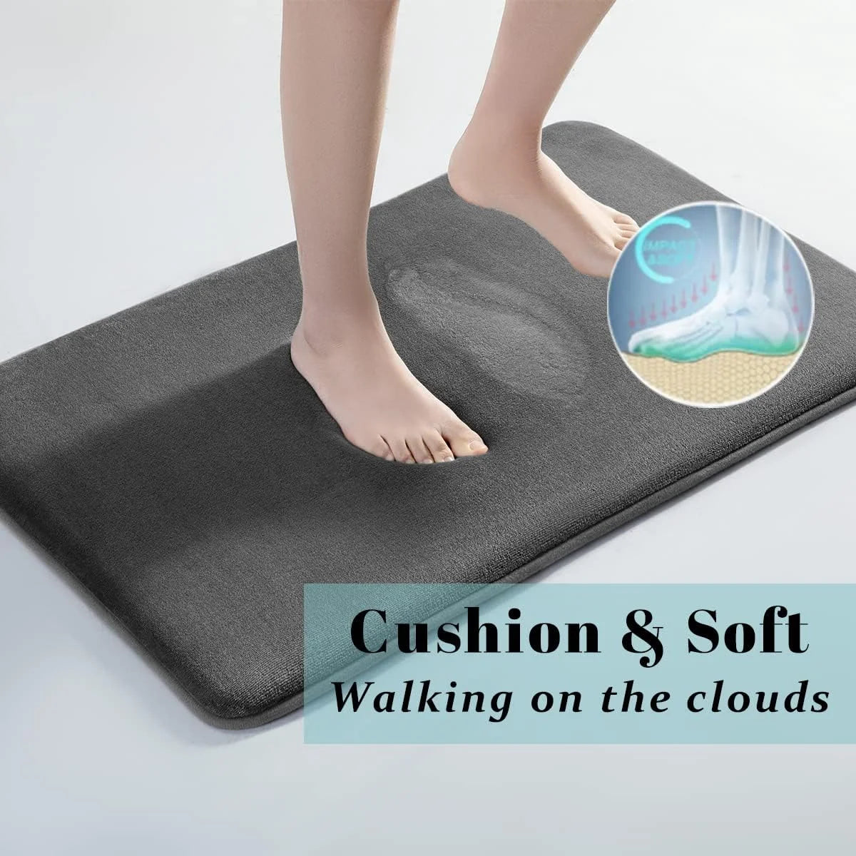 Super Absorbent Anti-Slip Coral Velvet Bath Mat & Door Mat Bath Mat Axl