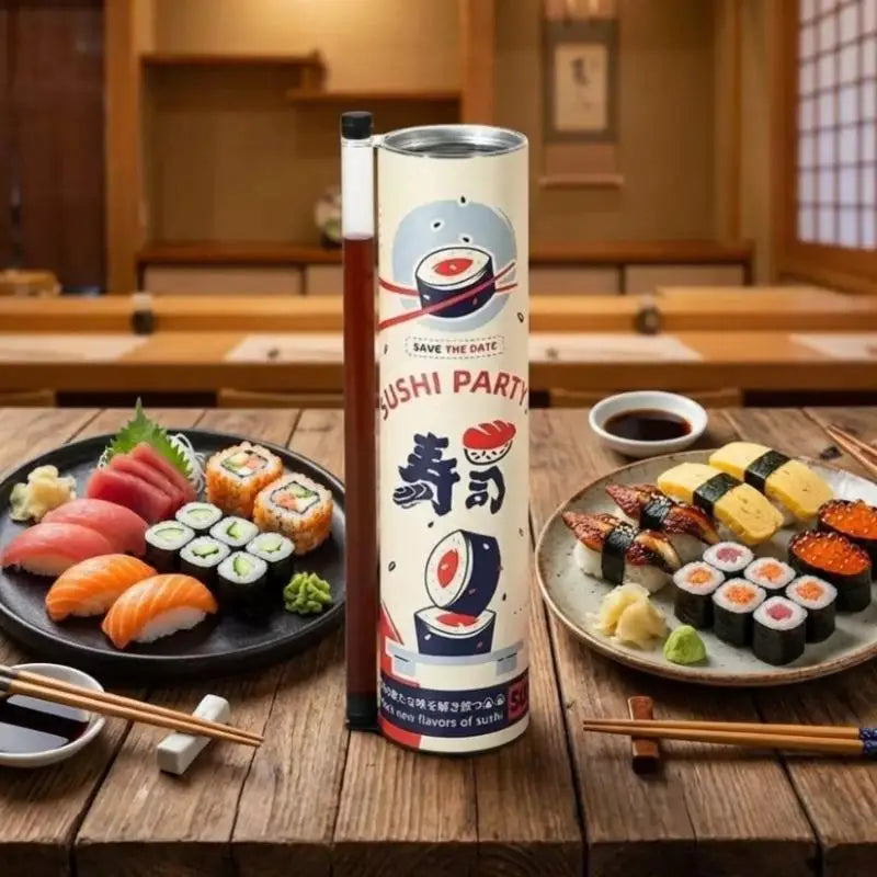 3-Pack Sushi Push Box with Sauce Straw | Bento Paper Mold Sushi Push Box Axl