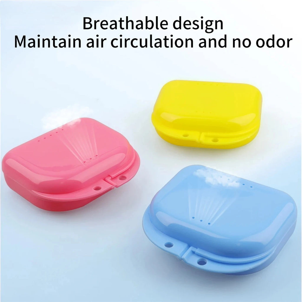 2-Pack Portable Dental Retainer & Denture Case – Multi-Color Dental Retainer Case Axl