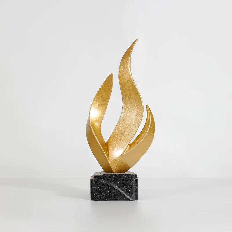 Nordic Modern Luxury Resin Figurine | Desktop & Shelf Decor Decorative Figurine Axl Fire Ornament