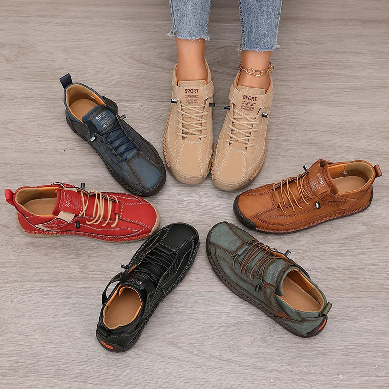 AZGB Women's Waterproof Ankle Boots – Lace-Up Casual Style Women's Ankle Boots Axl