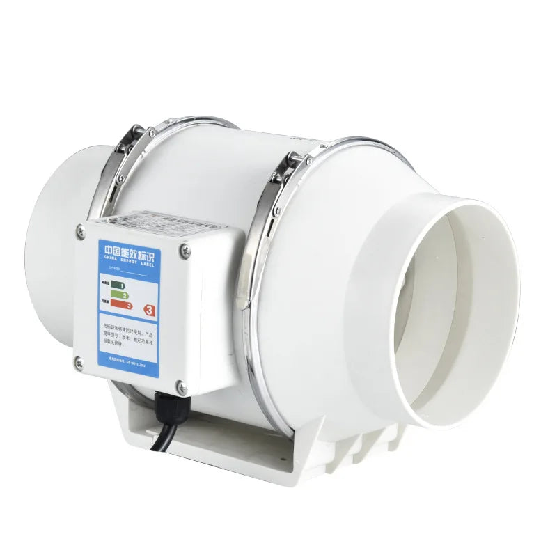 220V 4/5" Inline Duct Exhaust Fan – Kitchen & Bathroom Ventilator Inline Exhaust Fan Axl