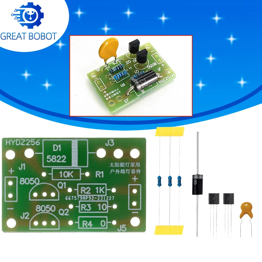 Solar Lithium Battery Charging Board | Light Control LED DIY Solar Charger Module Axl 1PC