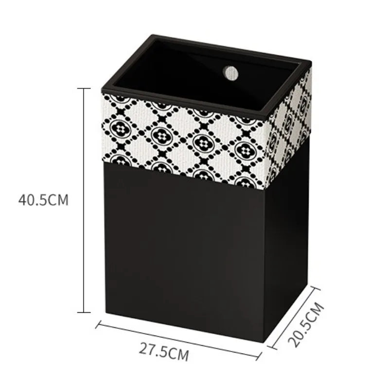 Modern Iron Waste Bin – 13L/18L/20L Large Trash Can for Home Iron Waste Bin Axl 20L