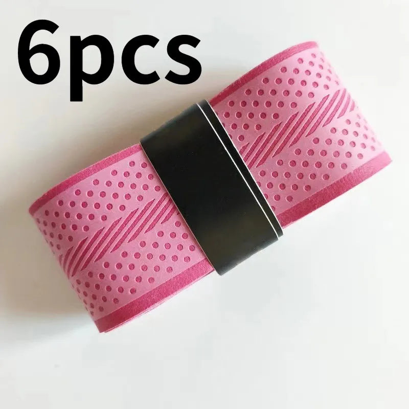 6-Pack PU Golf Club Overgrip Tape – Anti-Slip Wrapping Grips Golf Club Overgrip Axl Pink-6pcs