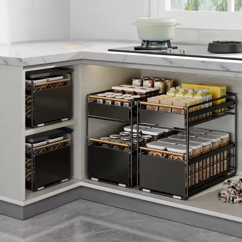 Multifunctional Kitchen Storage Rack – Large Capacity Organizer Kitchen Storage Rack Axl