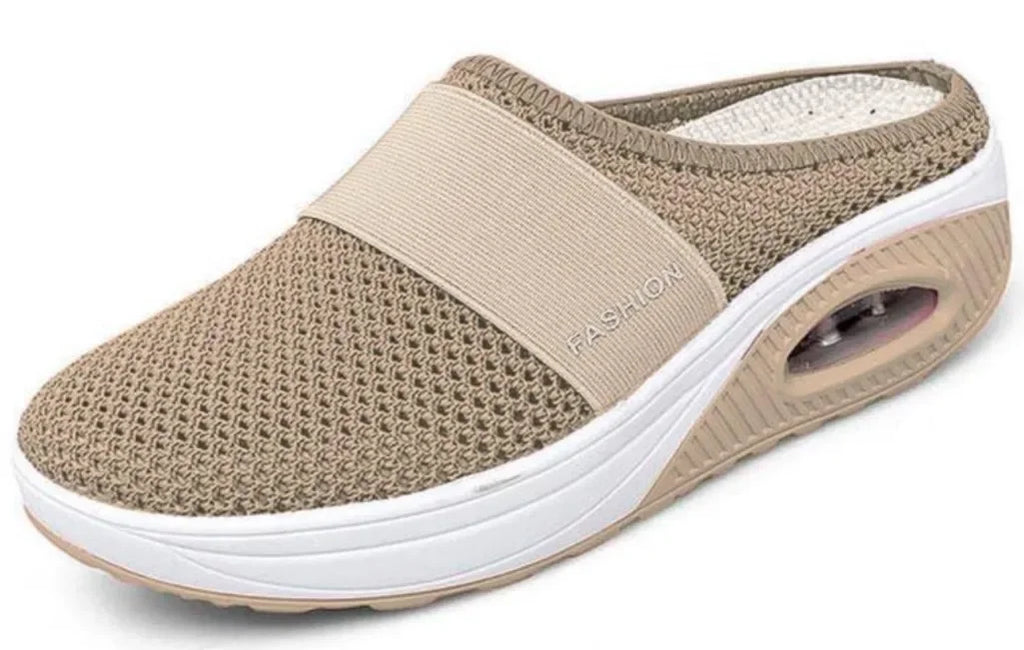 Women's Mesh Mule Slippers – Slip-On Flat Shoes Sizes 5–14 Mule Slippers Axl