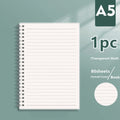 Coil Notebook A4/A5/A6/B5 – Grid, Blank & Lined Sketchbook Spiral Coil Notebook Axl A5 Horizontal Line