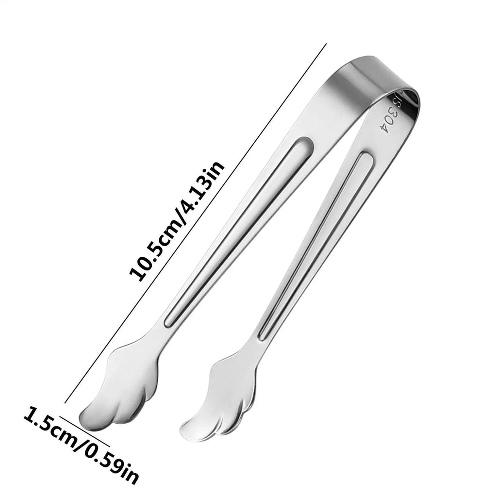 Mini Stainless Steel Serving Tongs – Ice, Sugar & Food Clamp Kitchen Serving Tongs Axl