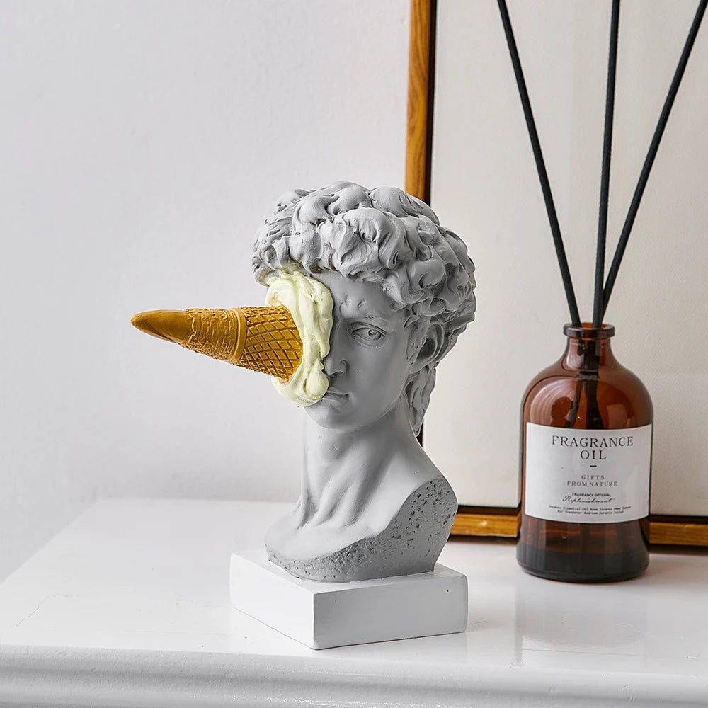 Nordic Ice Cream David Figurine | Resin Sculpture Home Decor Decorative Figurine Axl
