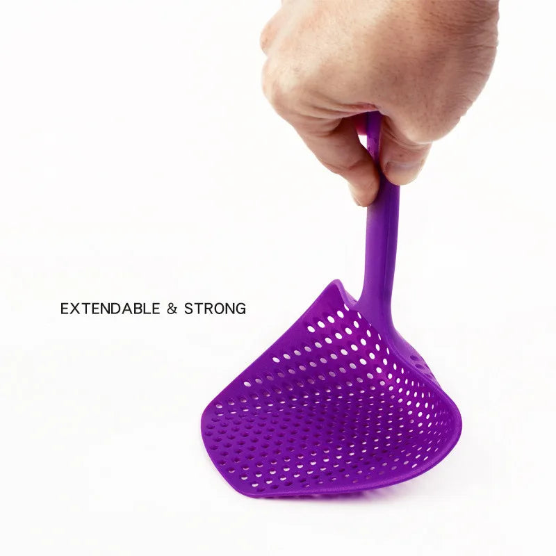 Nylon Scoop Colander – Large Food Strainer Kitchen Gadget Kitchen Colander Strainer Axl