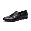 Men's Pointed Toe Slip-On Loafers – Soft PU Leather Business Shoes Men's Loafers Axl black 40