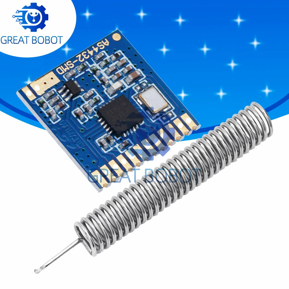 Si4432 433MHz SMD Wireless Module – 100mW 1.5km Range Wireless RF Module Axl Default Title