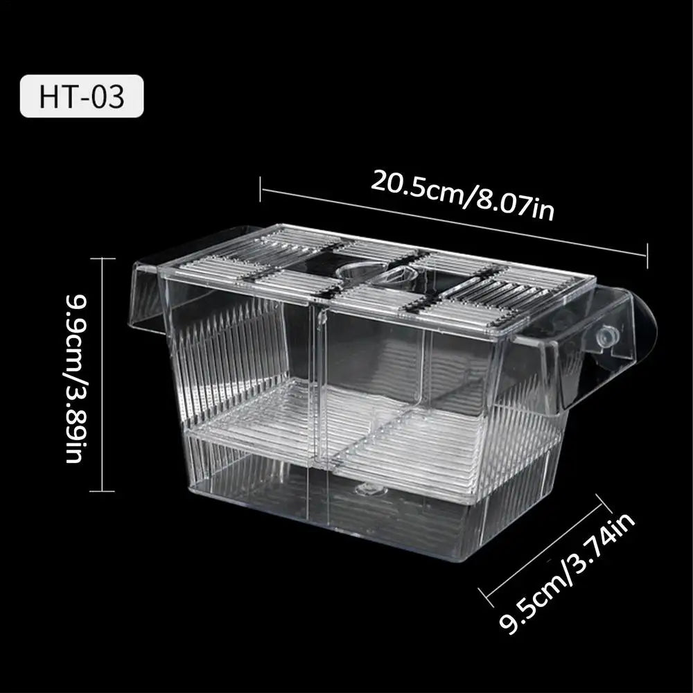 Acrylic Fish Breeding Box – Aquarium Nursery & Hatchery Aquarium Breeder Box Axl L
