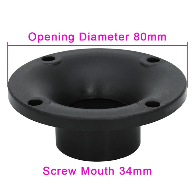 3-Inch 80mm Plastic Horn Tweeter Shell | 34mm Speaker Repair Part Speaker Repair Part Axl
