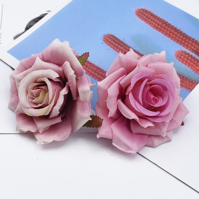 Silk Rose Artificial Flowers 5/10 Pcs | Wedding & Home Decor Artificial Silk Flowers Axl