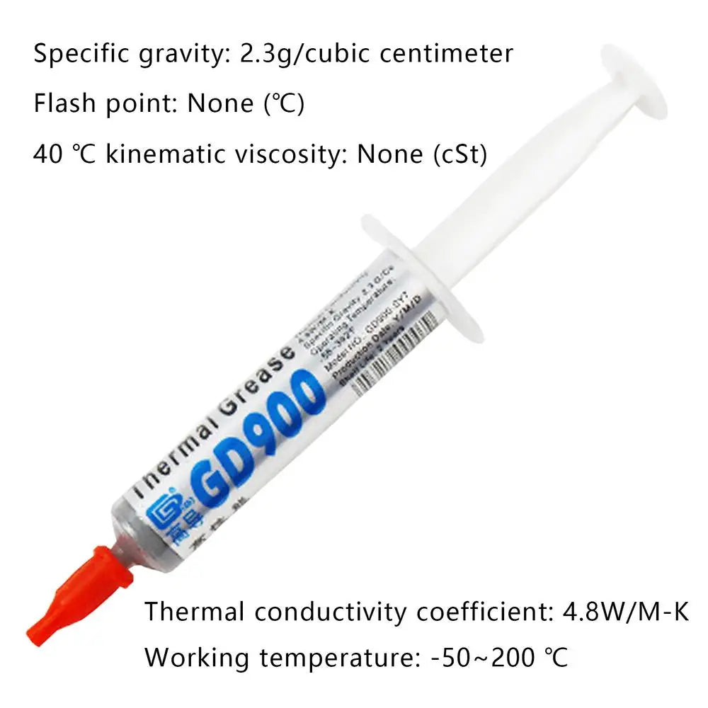 GD900 Thermal Paste Syringe – CPU & GPU Heatsink Compound Thermal Paste Axl 15 g