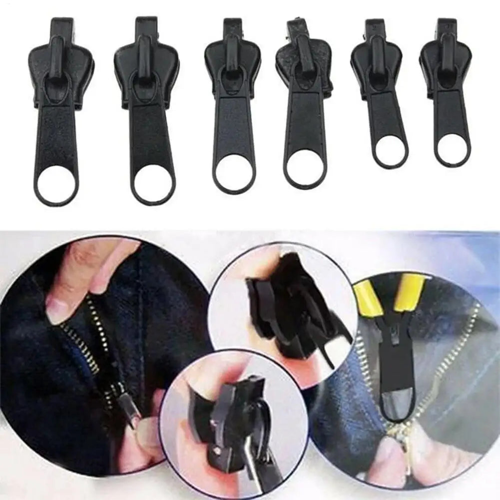 Universal Zipper Repair Kit – 6 Pull Sliders S, M & L Sizes Zipper Repair Kit Axl