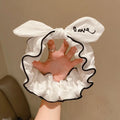 Bow Fabric Headband – Korean Style Wash Face Hair Band Fabric Hair Headband Axl white