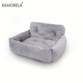KEMORELA Car Seat Pet Carrier for Cats & Small Dogs – Gray Pet Car Seat Carrier Axl Gray S