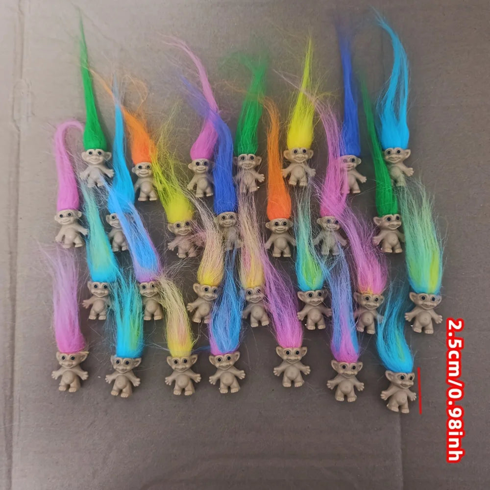 Vintage Troll Lucky Doll Figures – Colorful Collectible Set Collectible Troll Dolls Axl