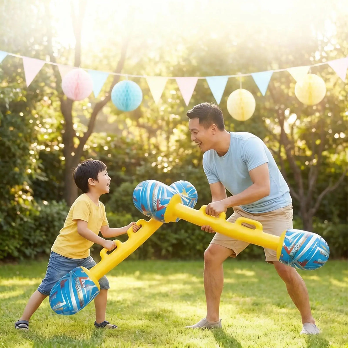 Inflatable Gladiator Battle Sticks 2-Pack | Party Toy for All Ages Inflatable Party Toy Axl