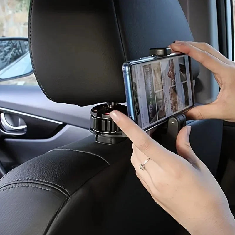2-in-1 Car Headrest Hook & Hidden Phone Mount Holder Car Phone Mount Axl