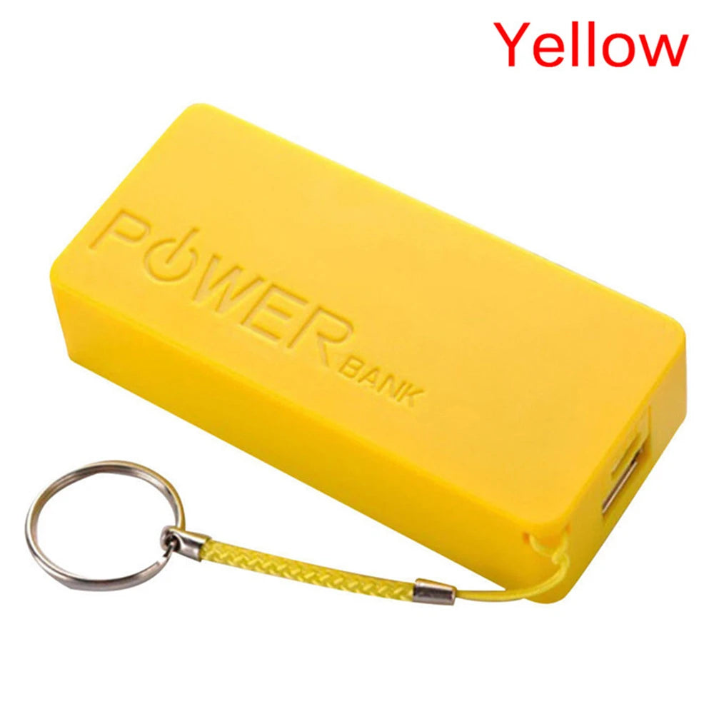 DIY 18650 Power Bank Case – 2-Slot Portable Charger Box Power Bank Case Axl YELLOW