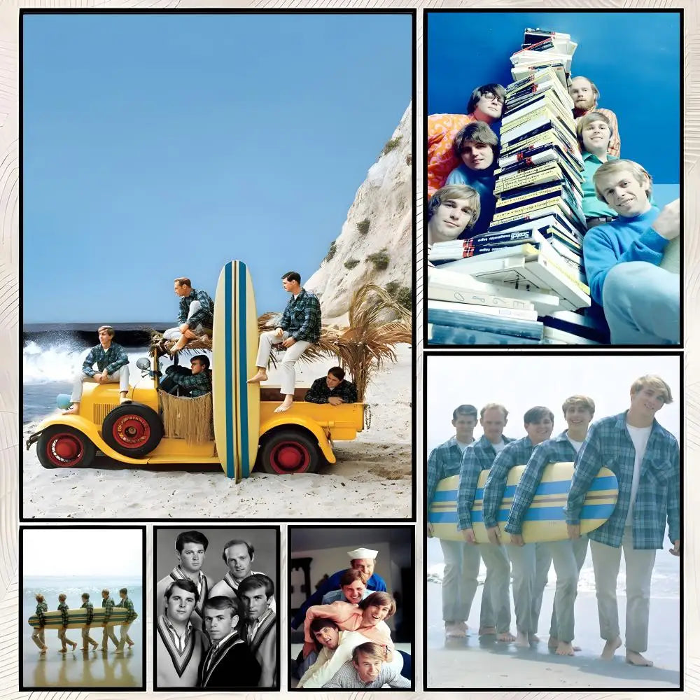 Beach Boys HD PVC Self-Stick Wall Art Poster | Home Decor Wall Art Poster Axl
