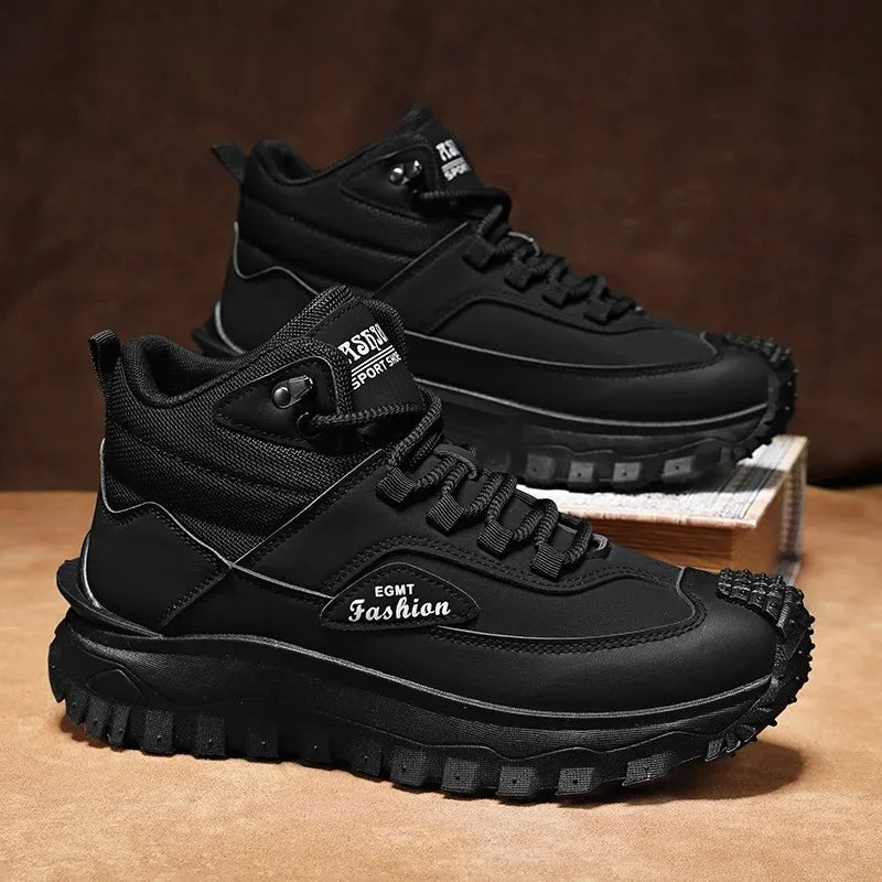 Men's Waterproof Retro Ankle Boots – Slip-Resistant Outdoor Work Men's Ankle Boots Axl