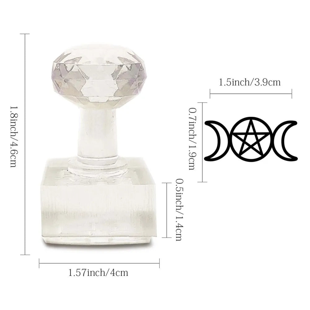 Bee Soap Stamp with Handle – 1.3" Acrylic DIY Imprint Tool Craft Soap Stamp Axl AECH04-00853
