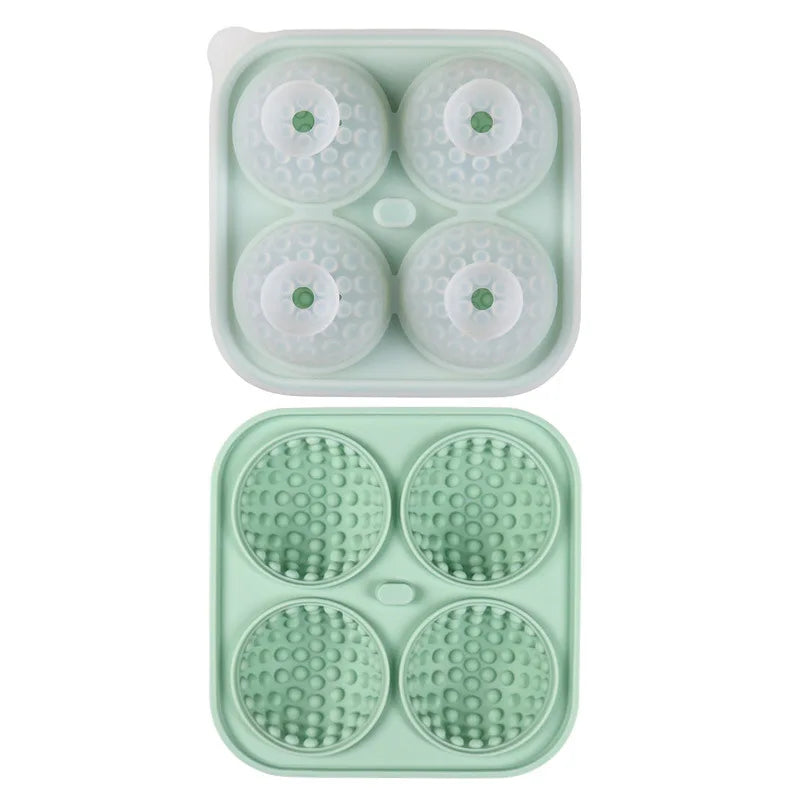 Silicone Ice Ball Mold with Lid | Round Ice Cube Tray – KEMORELA Ice Ball Mold Axl Round-Green