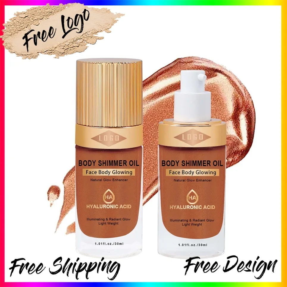 Vegan Liquid Highlighter – Shimmery Face & Body Glow Makeup Liquid Highlighter Axl