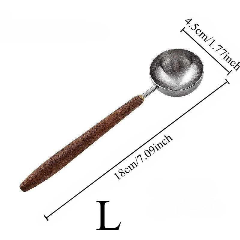 25ml Walnut Wood Coffee Measuring Spoon – Stainless Steel Coffee Measuring Spoon Axl L-1PC