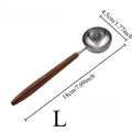 25ml Walnut Wood Coffee Measuring Spoon – Stainless Steel Coffee Measuring Spoon Axl L-1PC