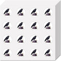128 Pcs Raven Cartoon Stickers – Waterproof Round Decals Decorative Stickers Axl AECH04-17900