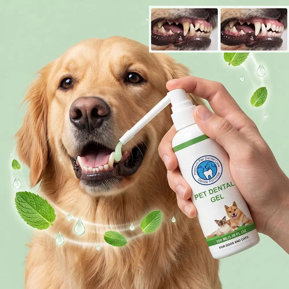 Plant-Based Pet Dental Gel Dogs & Cats – 100ml No-Rinse Pet Dental Gel Axl Default Title