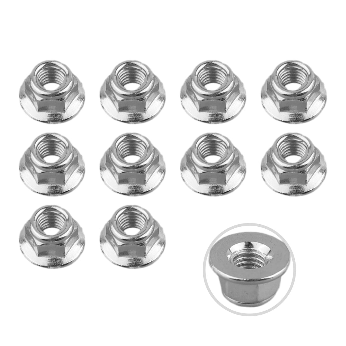 Stainless Steel Lawn Mower Blade Nuts – 10-Piece Fixing Kit Lawn Mower Parts Axl