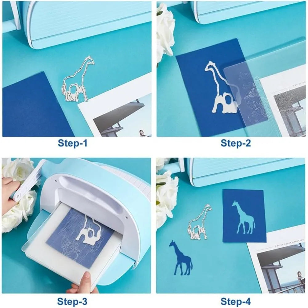 2-Pc Giraffe Metal Cutting Dies – Embossing Scrapbooking Stencil Craft Cutting Dies Axl
