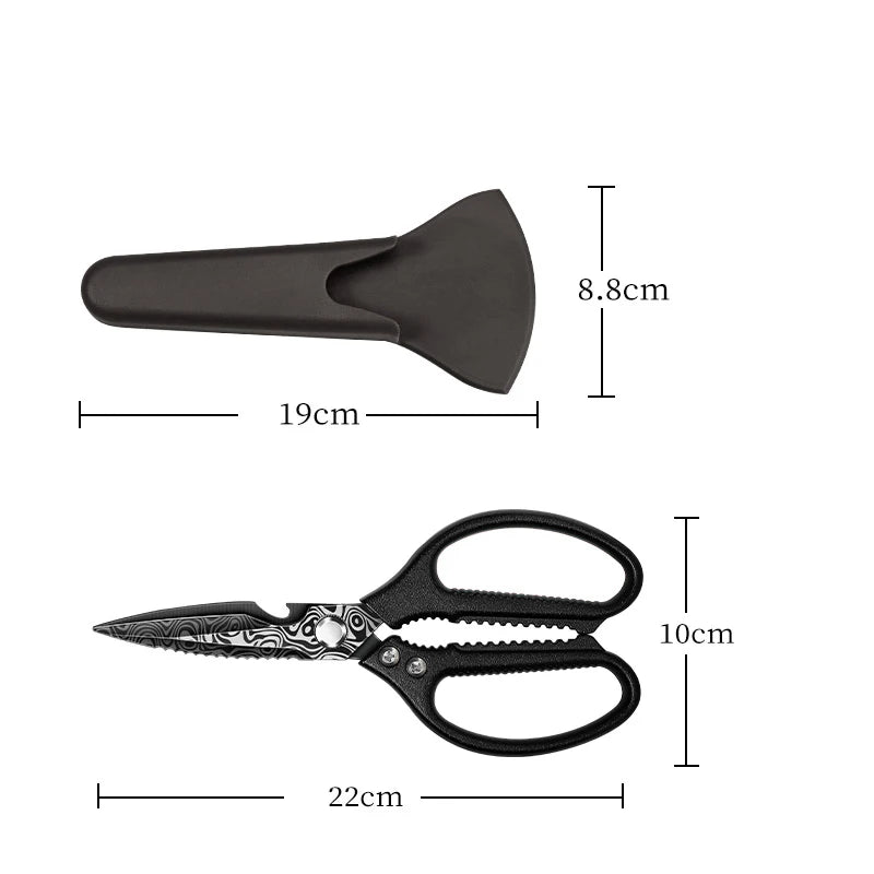 PLYS Stainless Steel Kitchen Scissors – Poultry & Bone Shears Kitchen Shears Axl 2pcs M