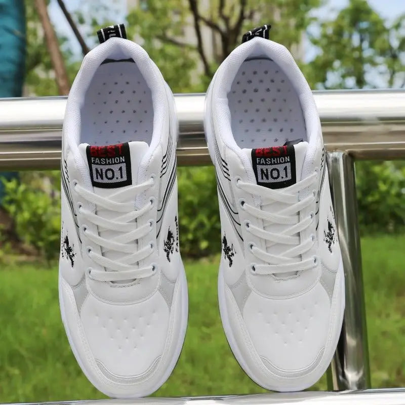 Lorilury Men's Black White Sneakers – Lightweight Breathable Trainers Men's Sneakers Axl