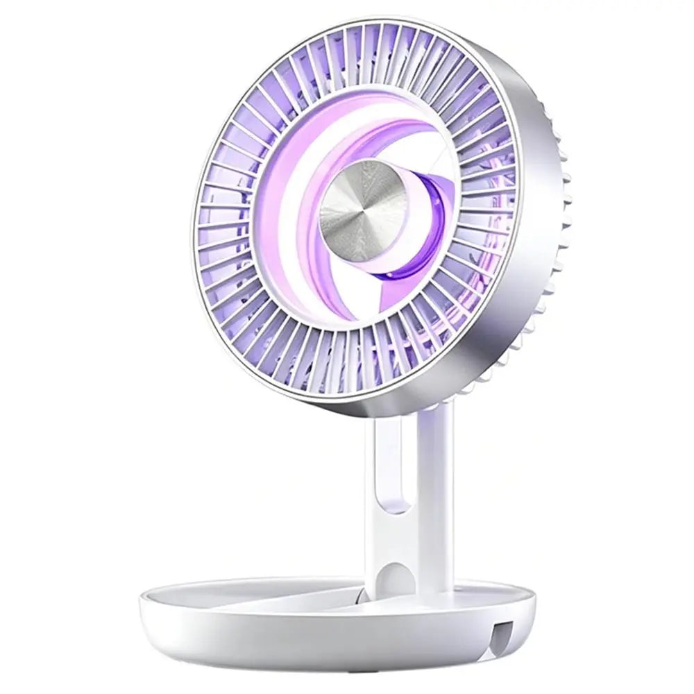 USB Rechargeable Portable Desktop Fan with LED Light Portable Desktop Fan Axl