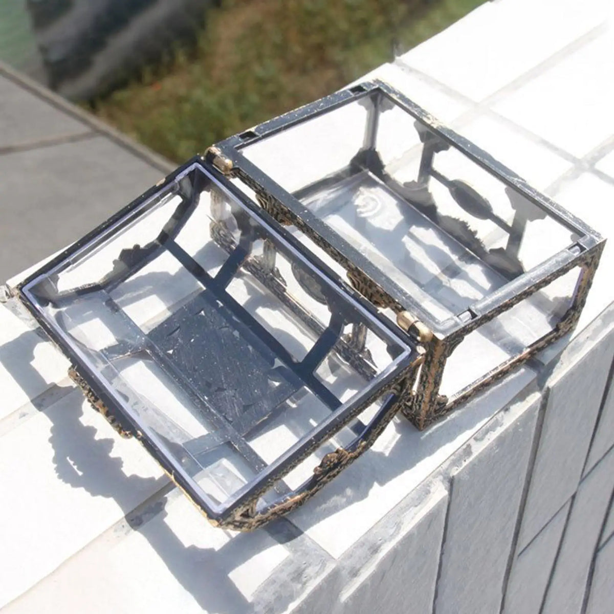 Transparent Pirate Treasure Box – Gem & Jewelry Organizer Chest Jewelry Storage Box Axl