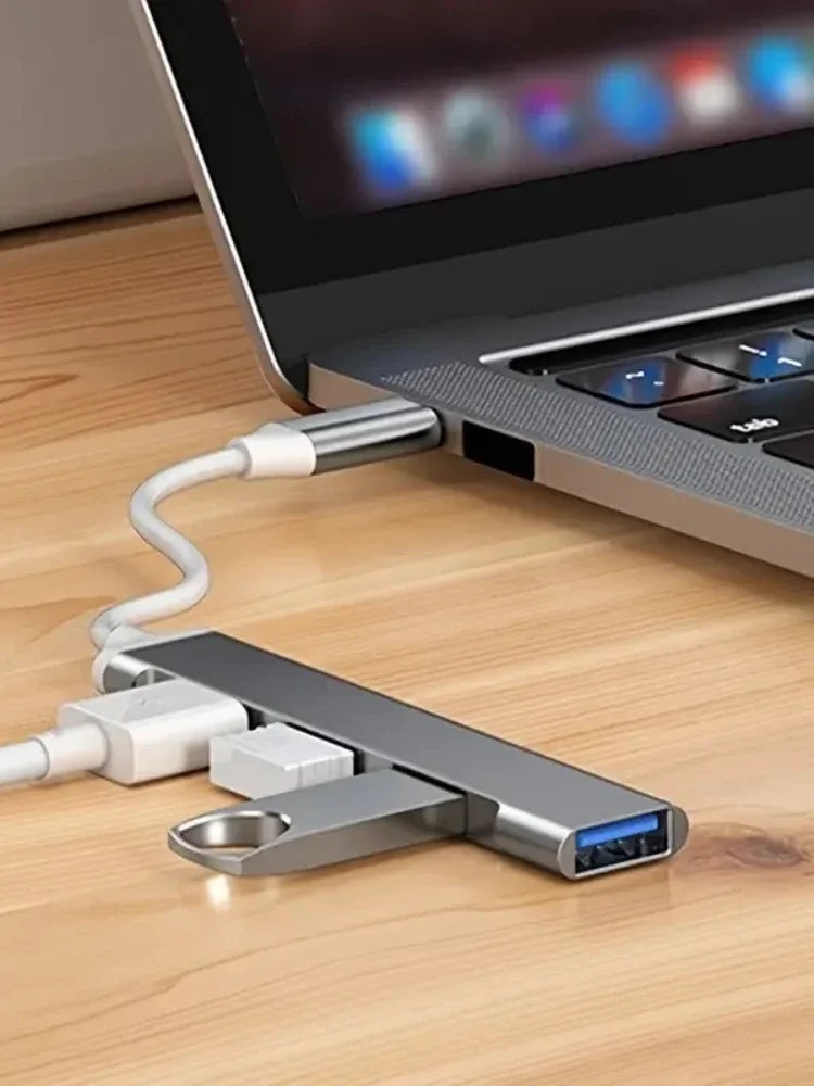 4-Port USB-C Hub 3.0 OTG Adapter for MacBook & Laptop USB-C Hub Axl